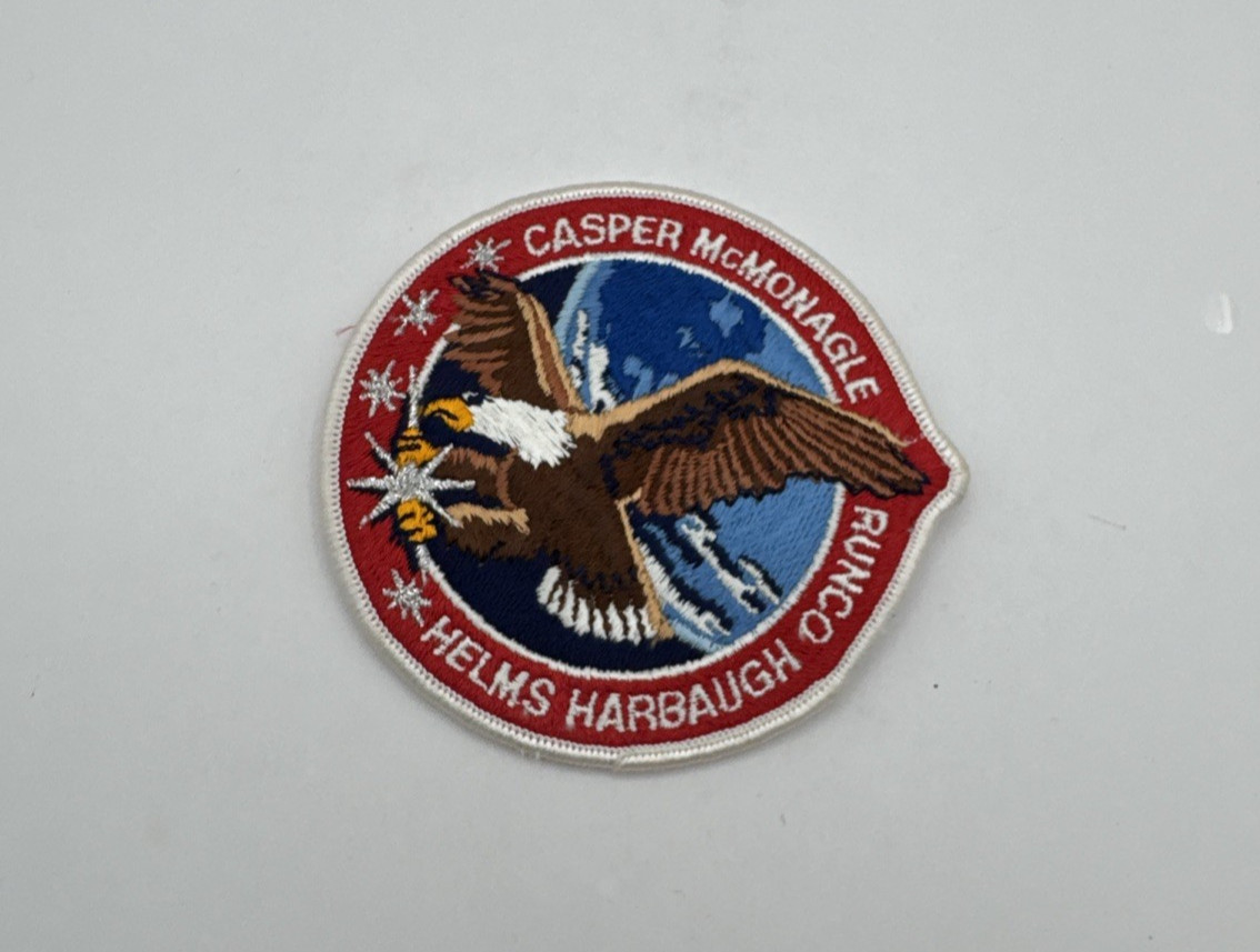 STS-54 SPACE SHUTTLE ENDEAVOUR MISSION PATCH / BULLION THREAD IN EAGLE'S STAR