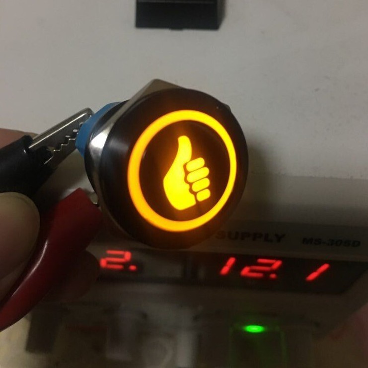 Custom Metal Push Button Switch Start Stop LED Light For Car Fog Switch 12V 24V