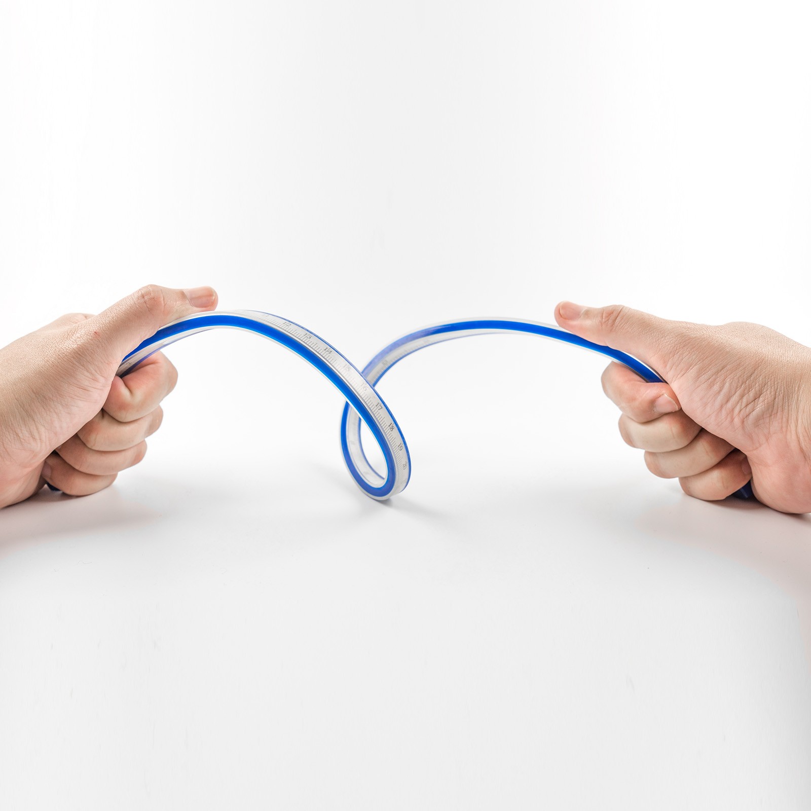 Flexible Ruler 36 Inch 90cm Curve Ruler for Engineering Drawing Blue