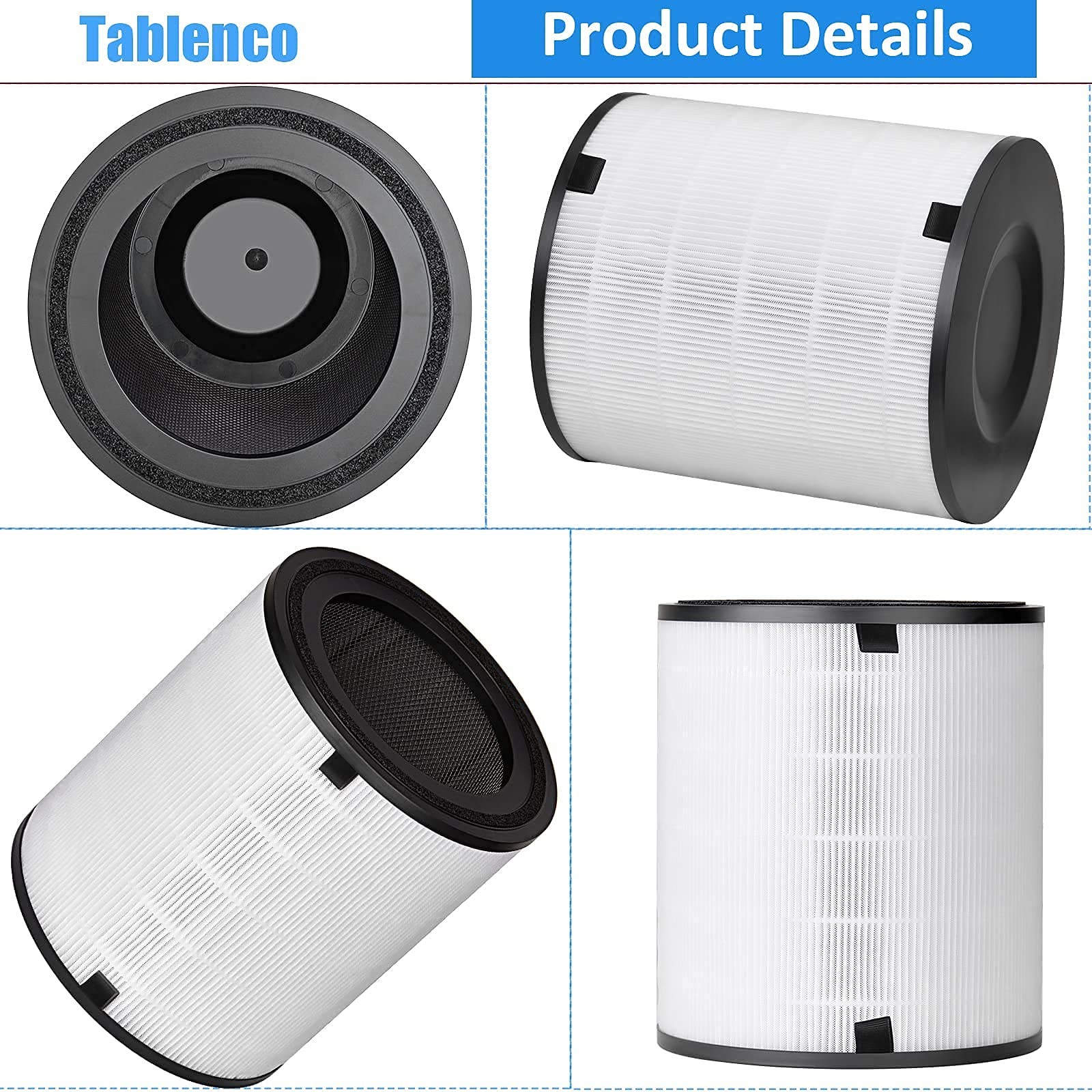 LEVOIT LV-H133 Air Purifier Replacement Filter Set True Activated Carbon Filters