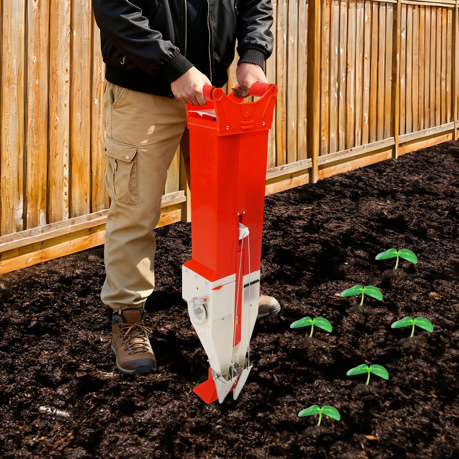Manual Seeder Fertilizer Tool Garden Planter Vegetable Corn Peanut Corn Planter