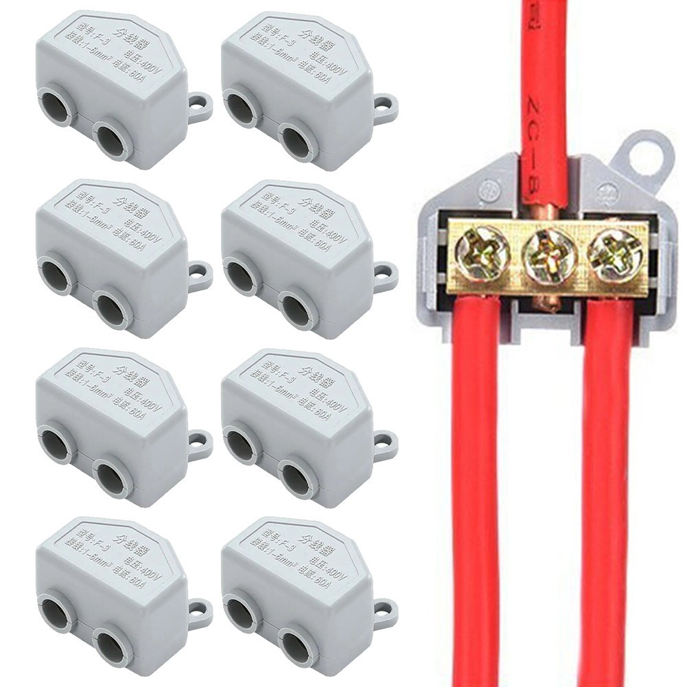 Efficient Quick Terminal Block for 60A Electrical Connections and Splices