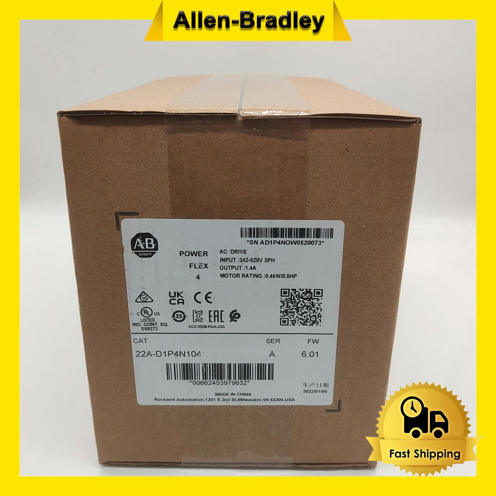 AB 22A-D1P4N104 PowerFlex4 AC Drive 22AD1P4N104 NEW Factory Sealed 2023 TX stock