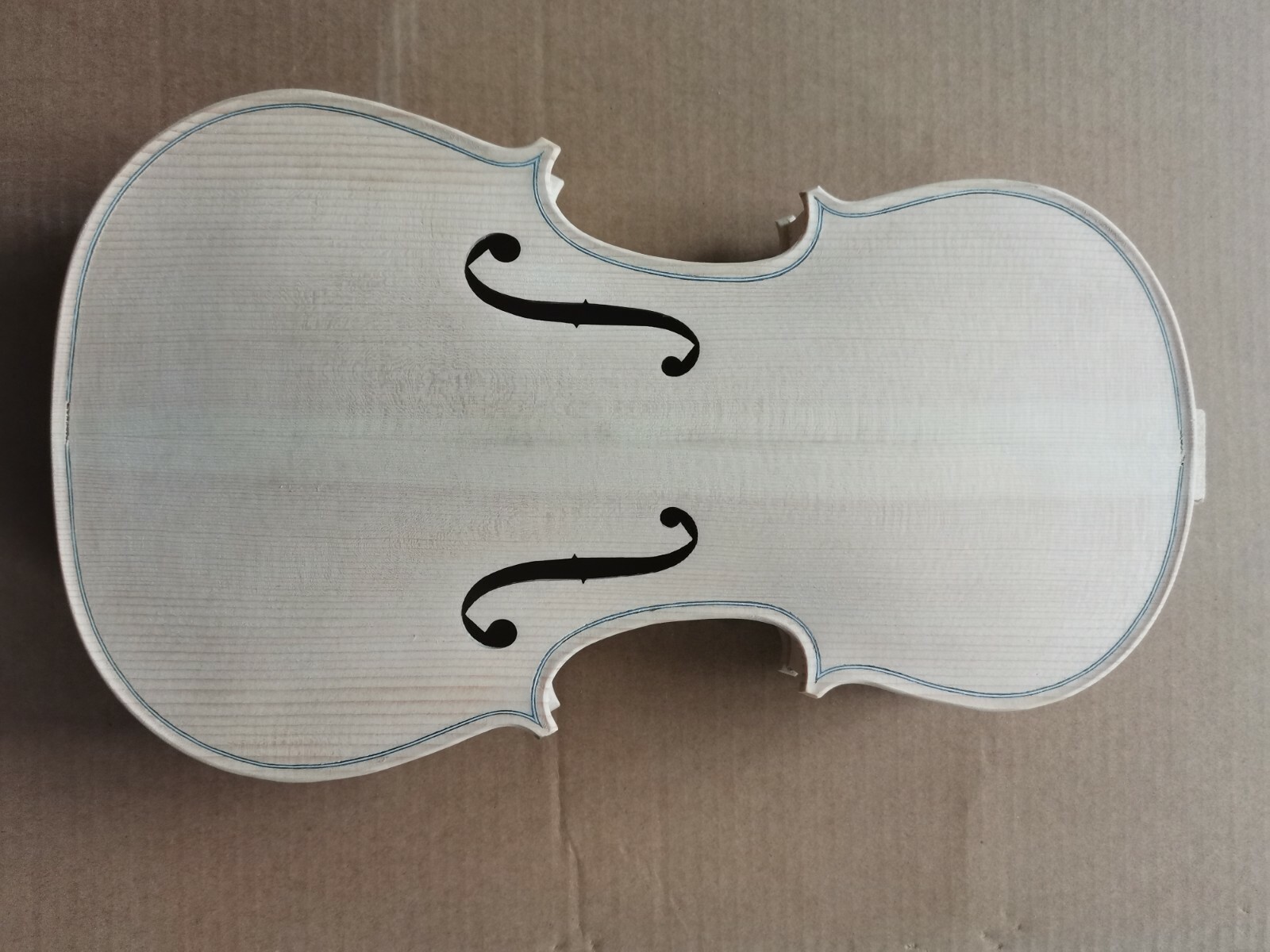 Unfinished Violin Body 4/4 size Maple wood Spruce Handmade Violin PARTS for DIY