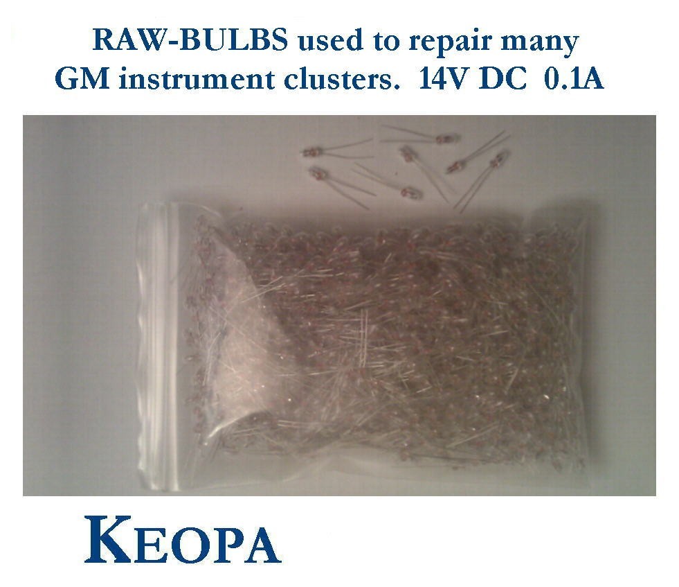 1000 quantity SMD50 raw bulbs - for GM instrument cluster repairs