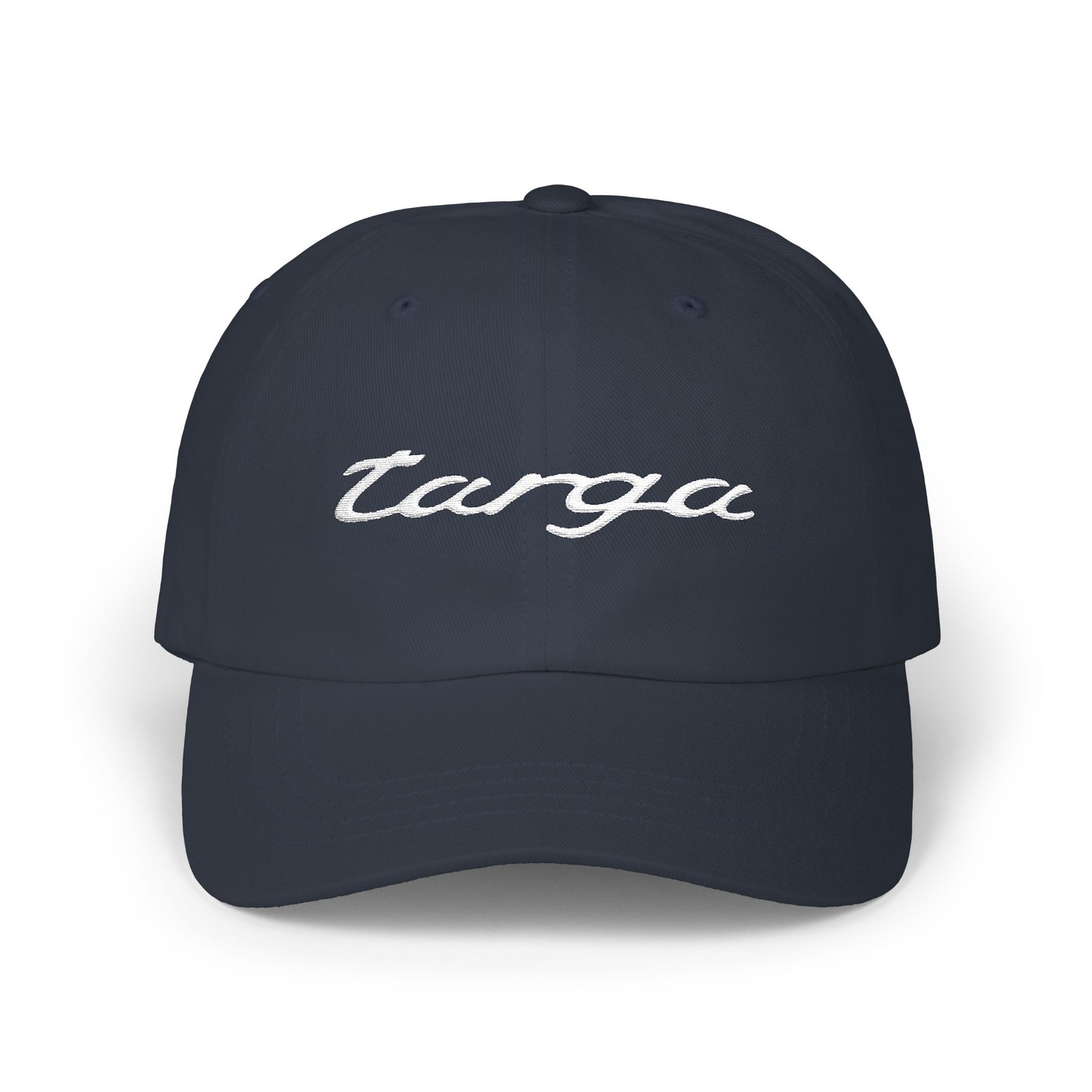 Porsche 911 Targa Embroidered Emblem / Badge Script on Unstructured Dad Hat Cap