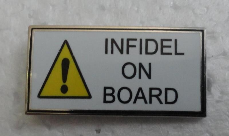Infidel On Board Hat Pin