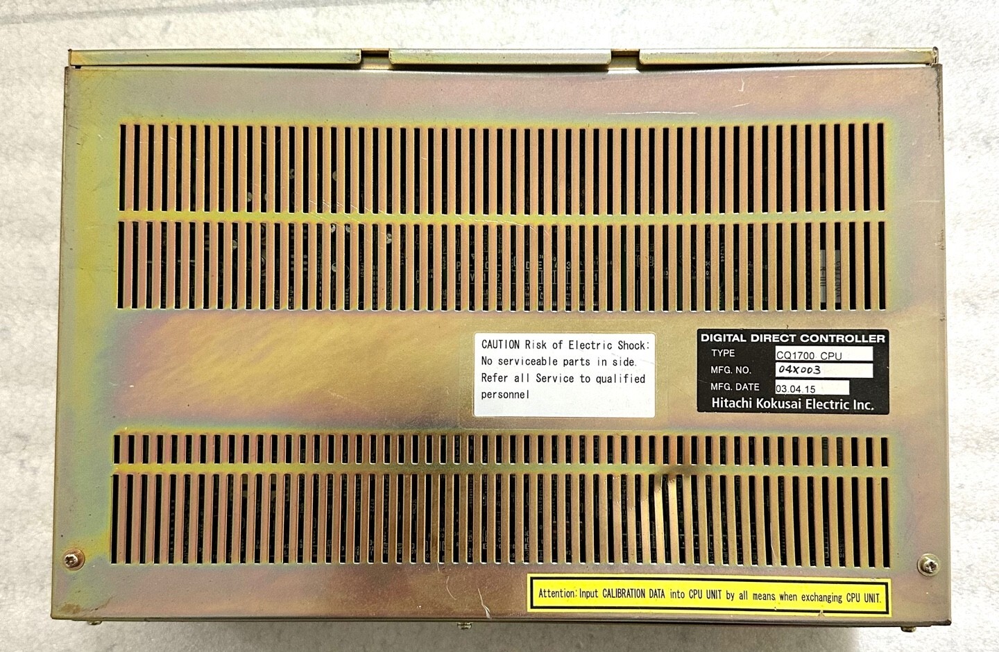 HITACHI KOKUSAI ELECTRIC CQ1700 CPU DIGITAL DIRECT CONTROLLER
