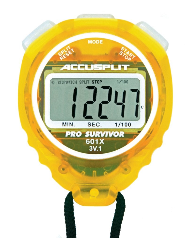 Lemon Stopwatch Accusplit Ergonomic Pe Timer With Easy View Digits And Battery