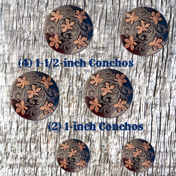 Wildflower Concho Saddle Set CON423-C-SD-SET-1