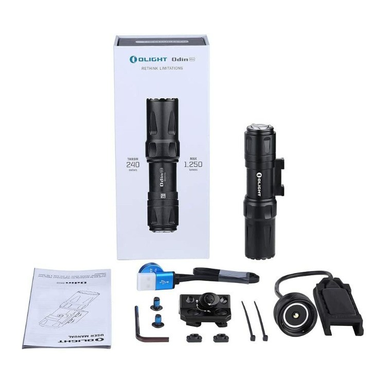 Olight Odin Mini 1250 Lumens Tactical Weapon Light (Black)