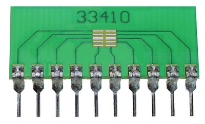 10 Pin SIP Surface Mount Adapter for INFINEON TSLP9-1, etc,