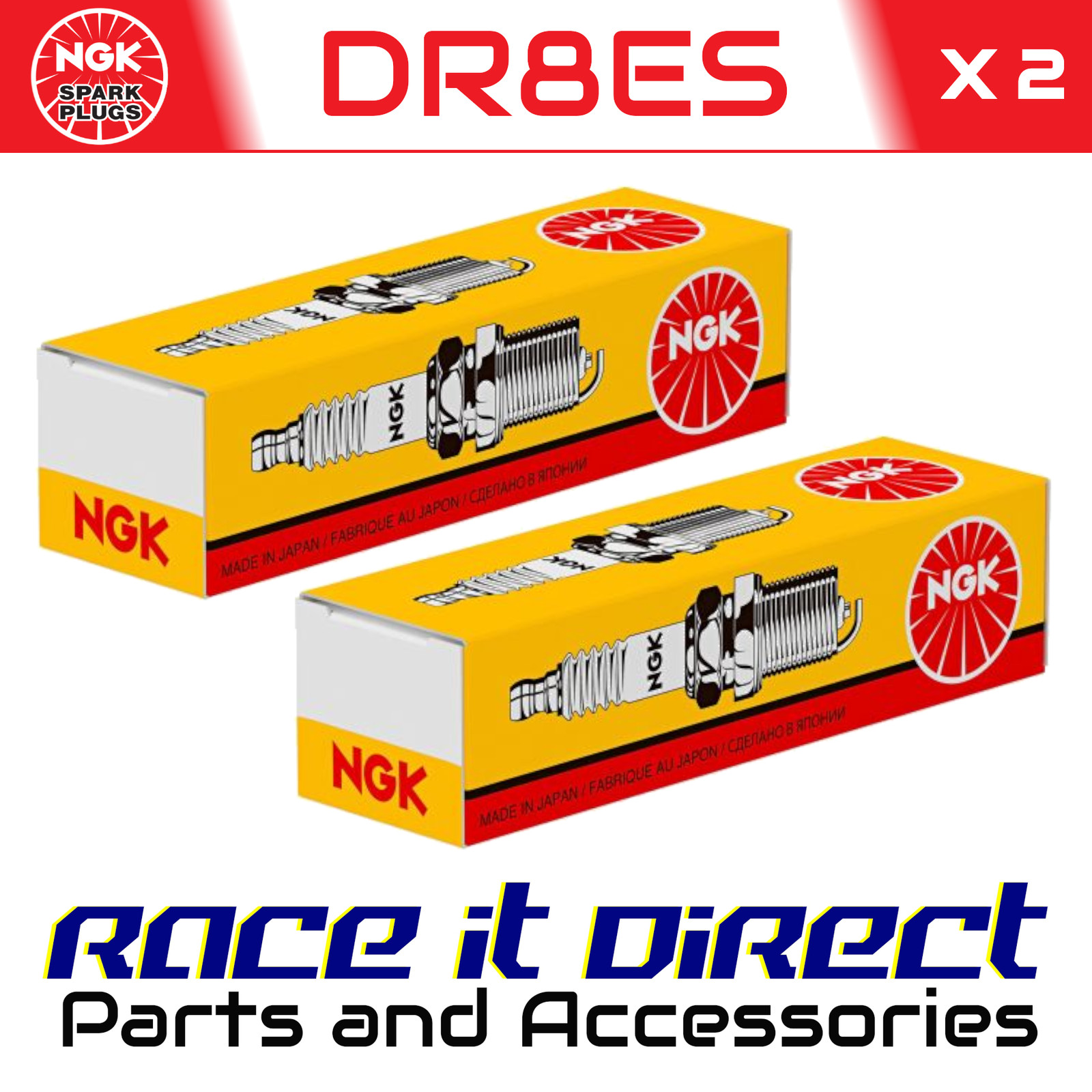 NGK Spark Plug for SUZUKI GSX 400 EZ 1982 Standard Japan