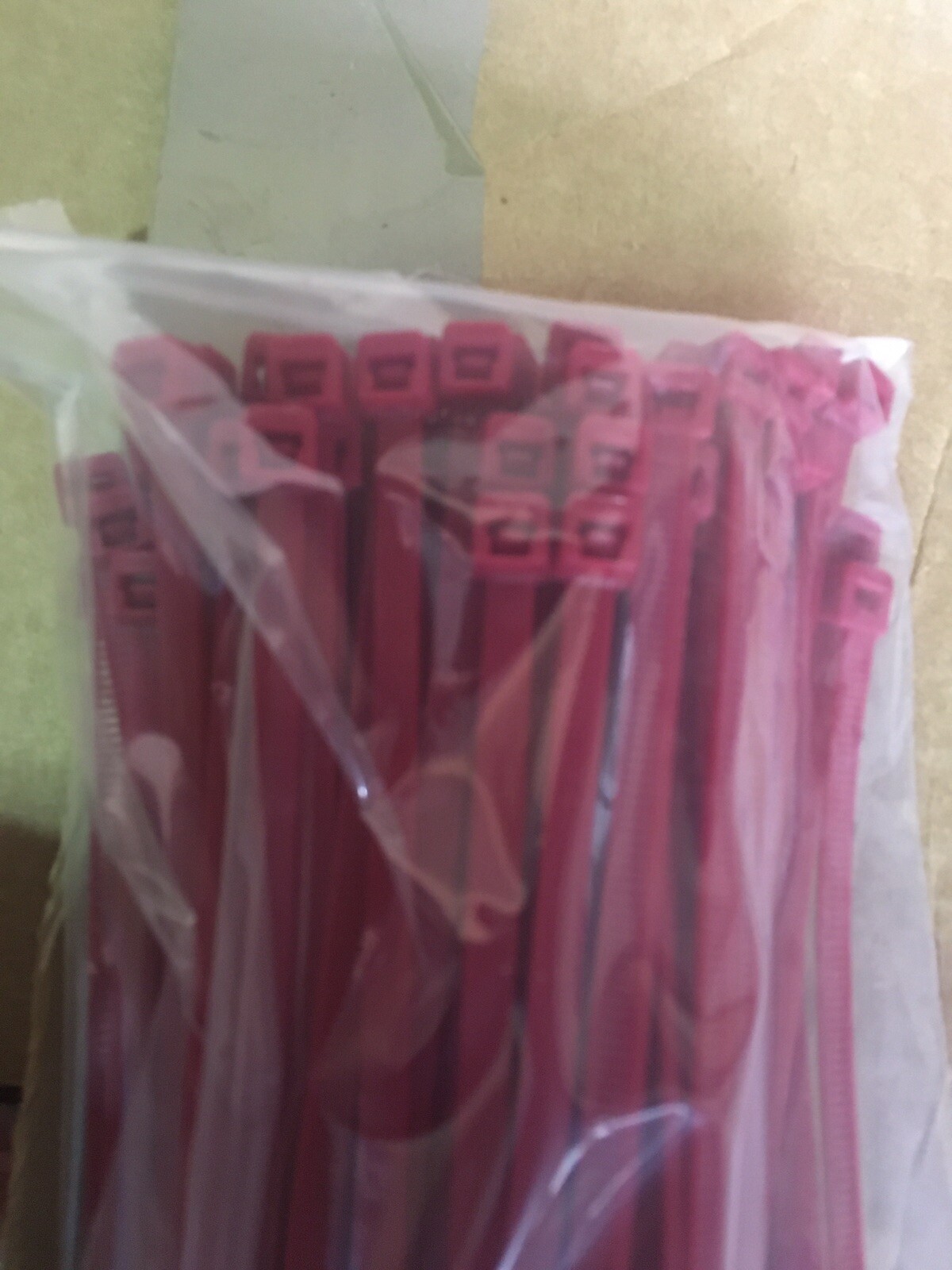 New 100pcs Cable Zip Ties 7" 50lbs Burgundy wine USA Nylon Tie Wrap Air Handling