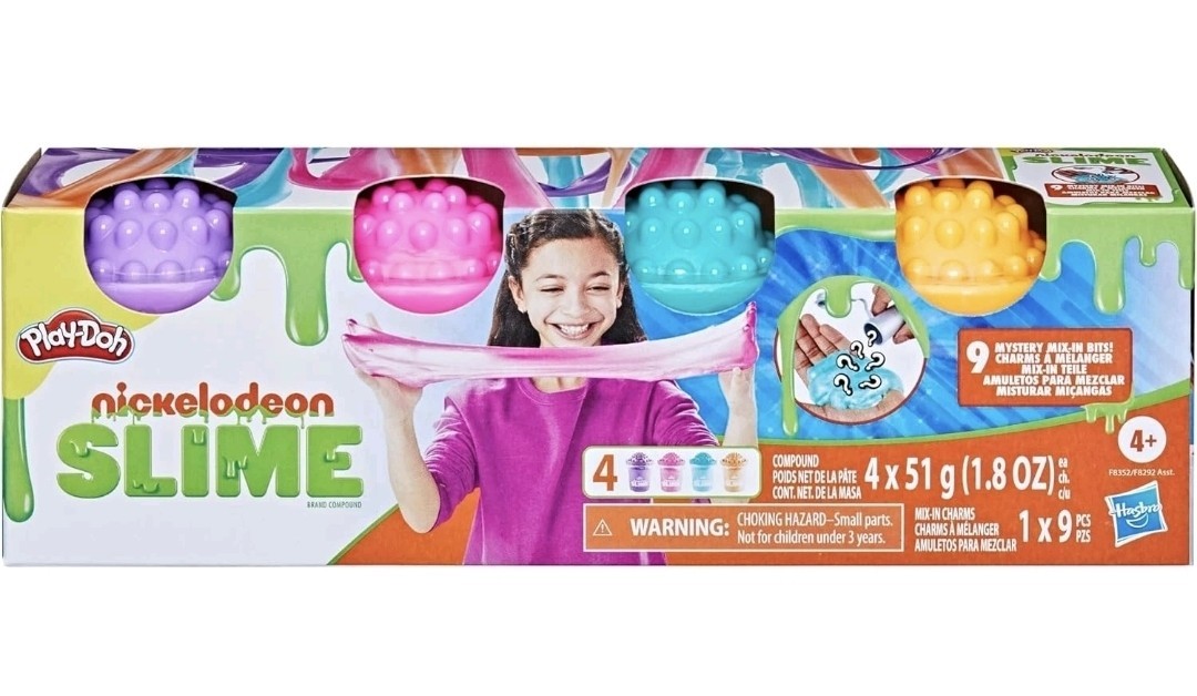 Play-Doh Nickelodeon Slime Cosmic Party Kit – 4 Colours Sensory Toy Gift