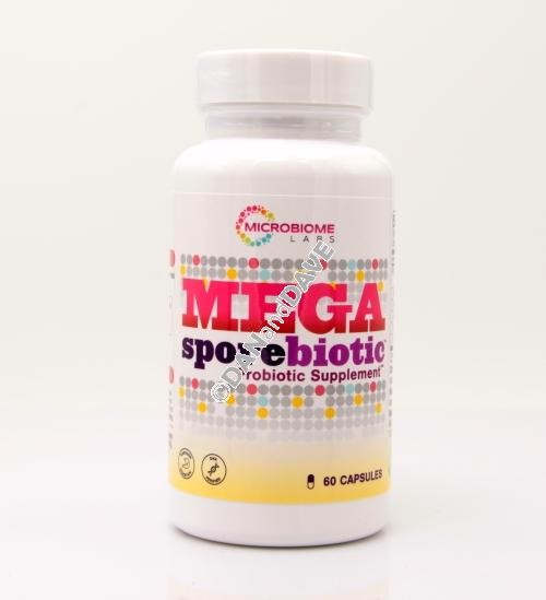 Microbiome Labs MegaSporeBiotic (60 Capsules) - Probiotic EXP: 09/2026