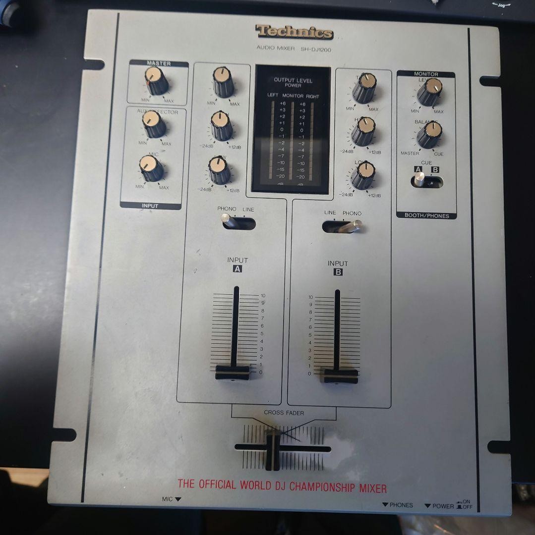 Technics SH-DJ1200 DJ Mixer 2 Channel Audio Mixing Console Power Cable