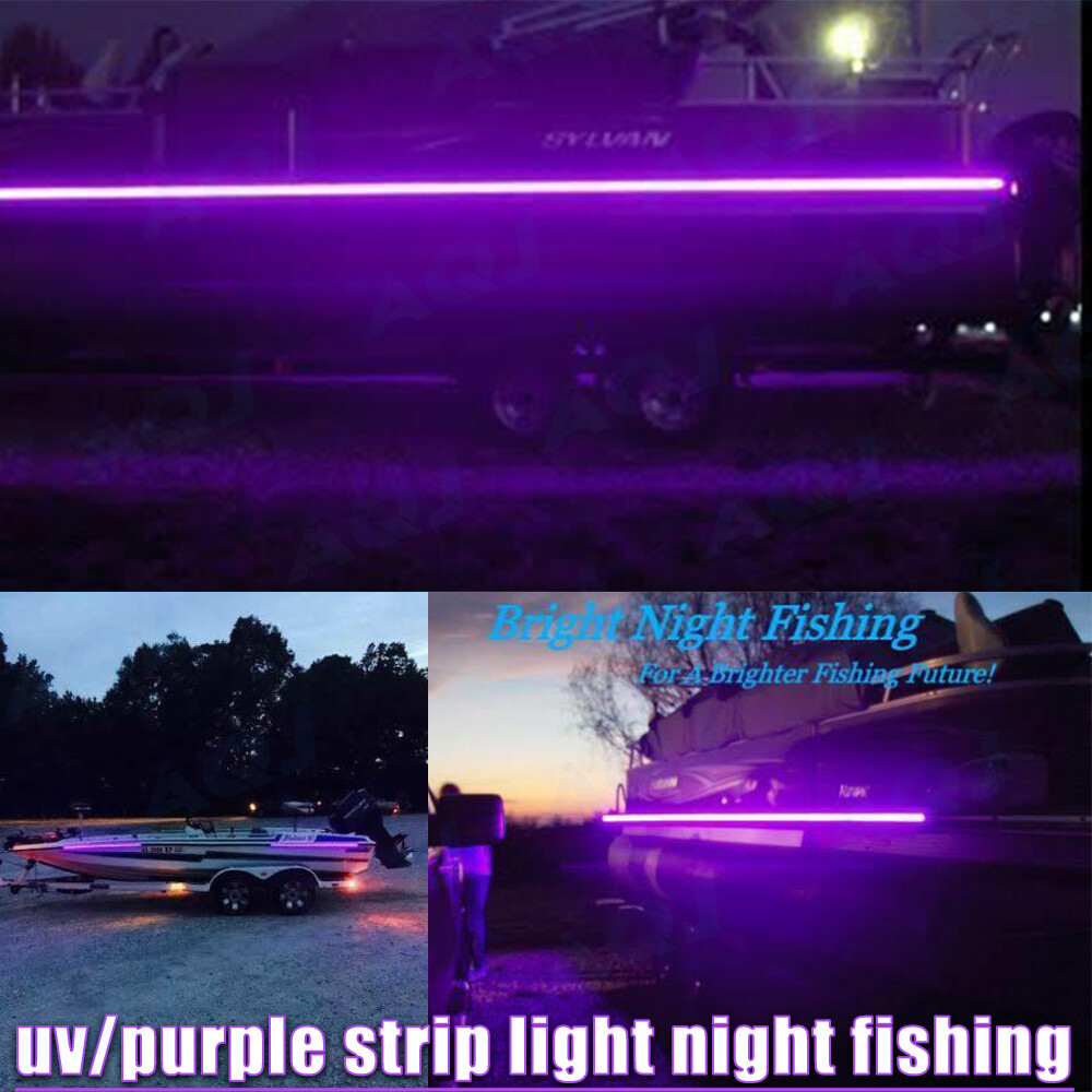 Ultraviolet LED Strip UV PURPLE Light Night Fishing Boat WhitePCB Best UV strip