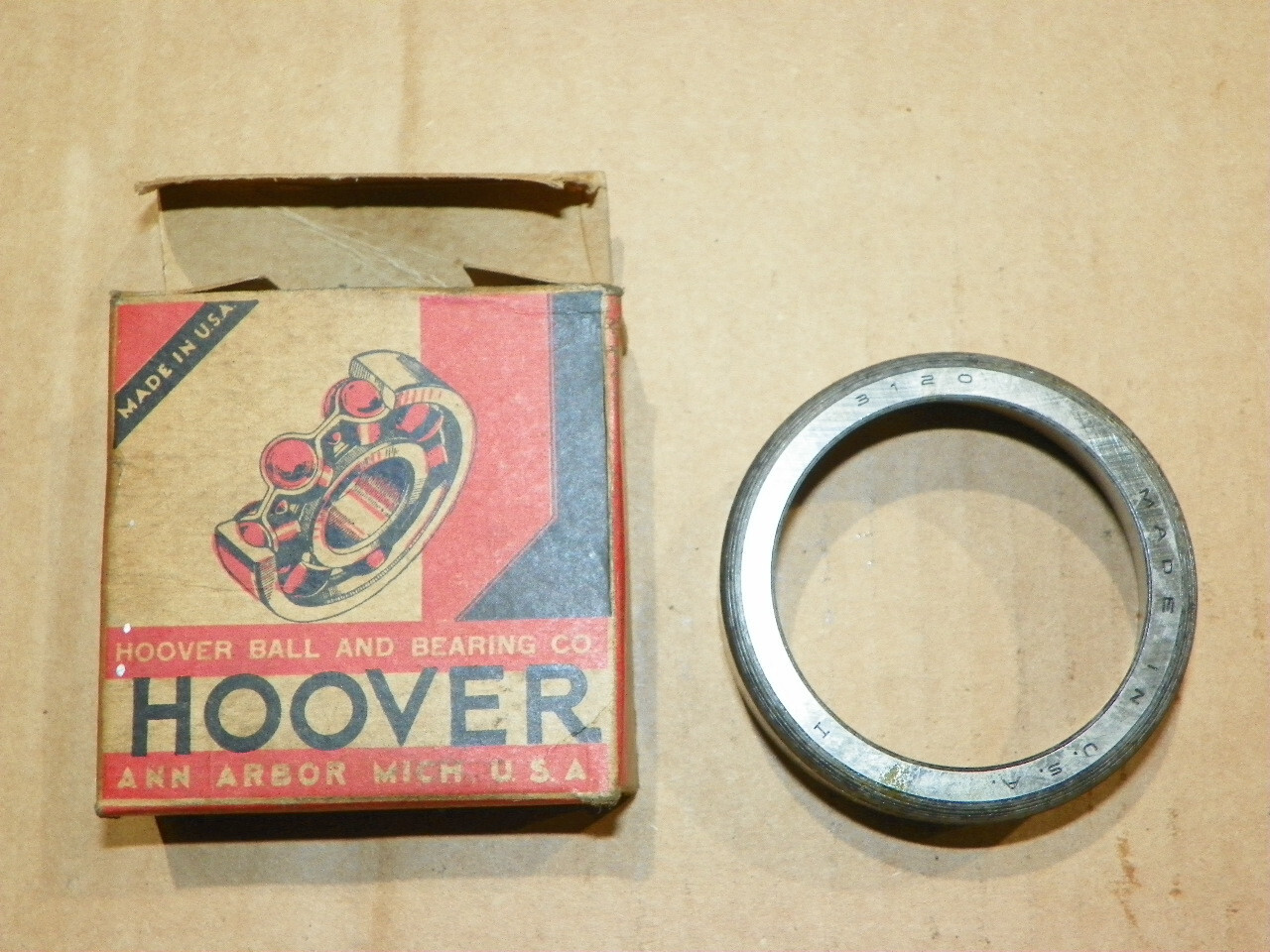 Hoover 3120 Tapered Roller Bearing Cup Made in USA