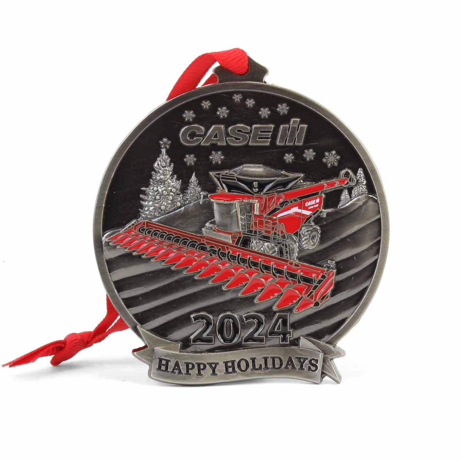 Spec Cast 2024 Case IH AF11 Combine Ornament, #21 in Series ZJD1939