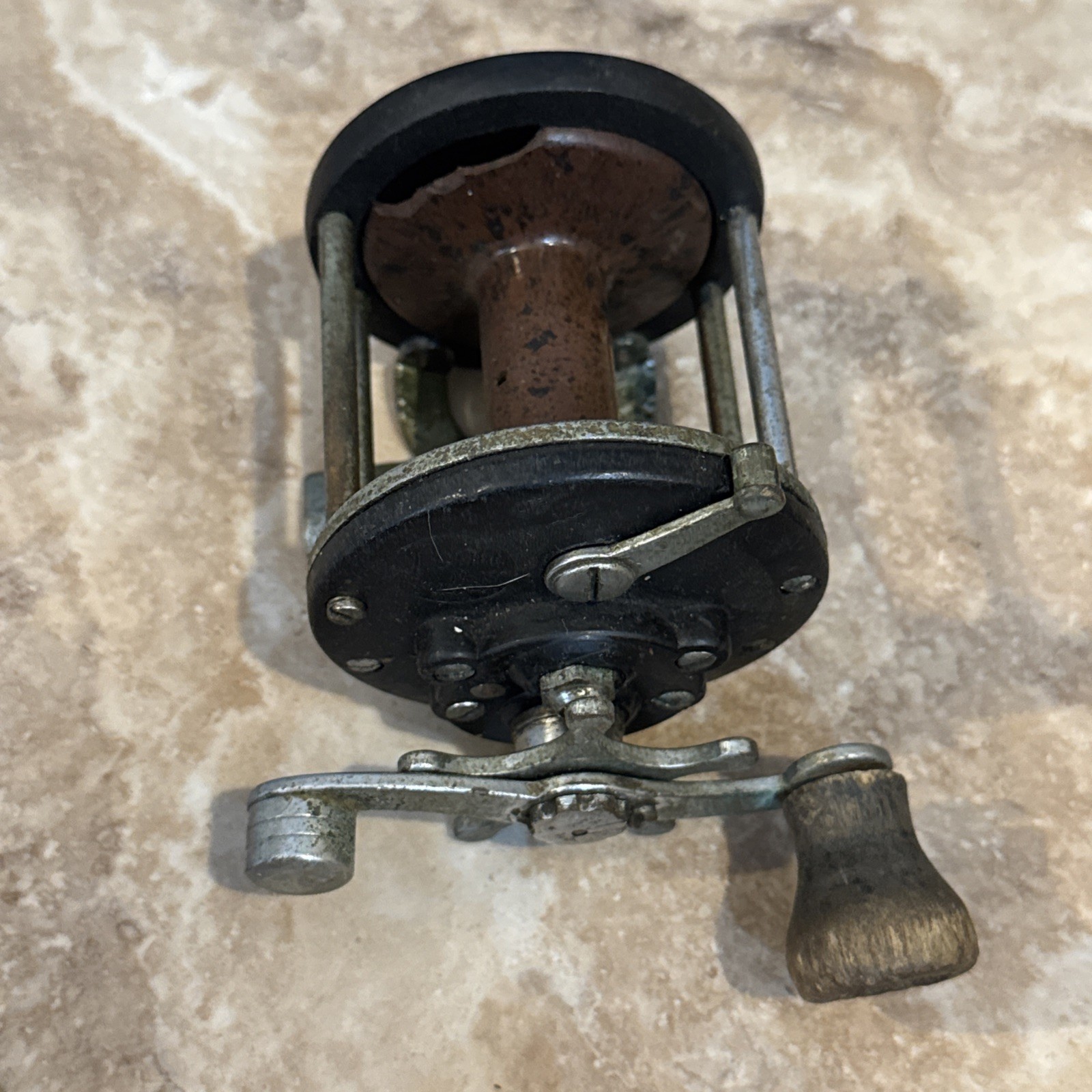 EXCELLENT VINTAGE PENN 160 REEL USA RARE MARBLED SPOOL