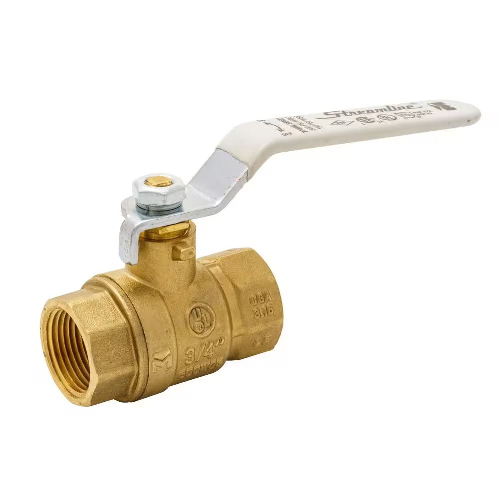 3/4 In. Brass FPT Full Port Packing Gland Ball Valve