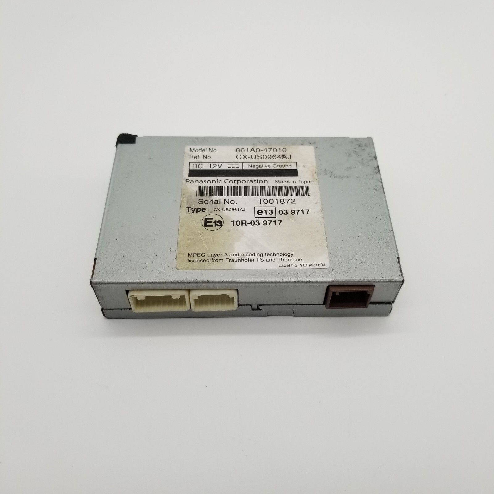 2010 2011 Fits Toyota Prius Multimedia Interface Control Module 861A047010