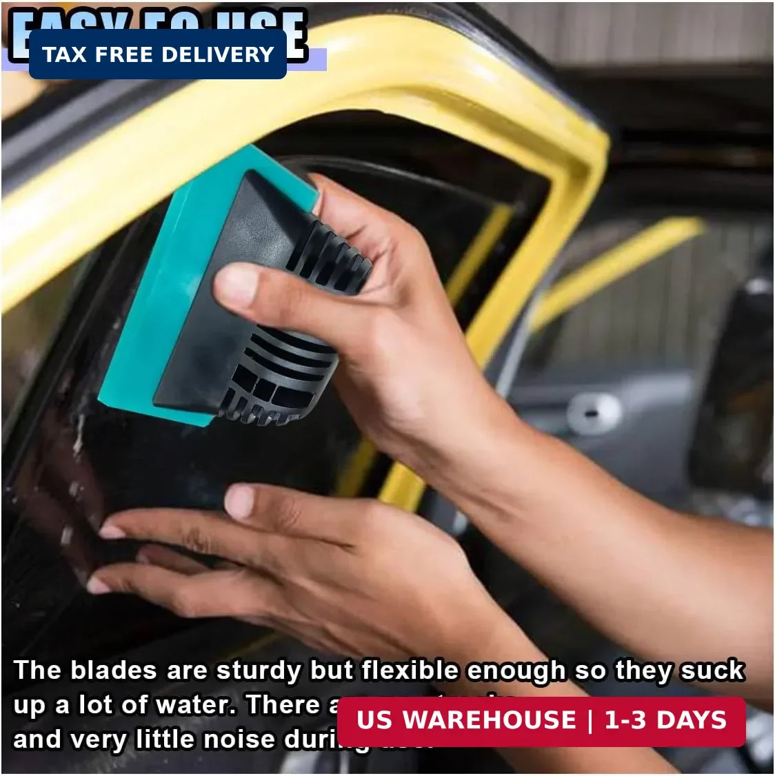 Small Squeegee, PPF Window Tint Squeegee, Rubber Non-Slip Handle Tint Squeegee,
