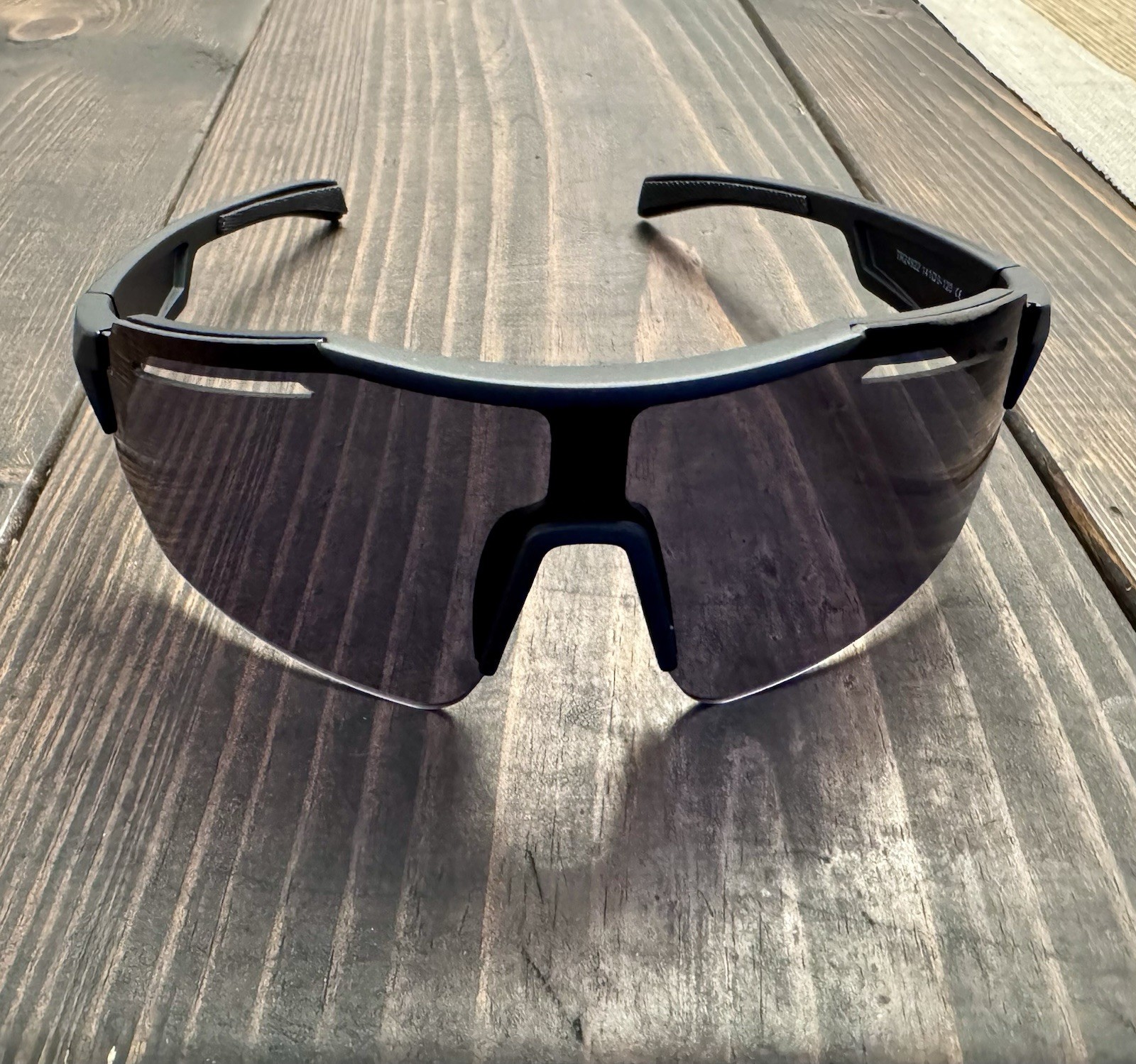 Motorcycle Riding Glasses - Black - with Case and Carrying Clip