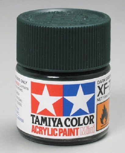 Tamiya Acrylic XF-70 Dark Green Paint Jar 81770
