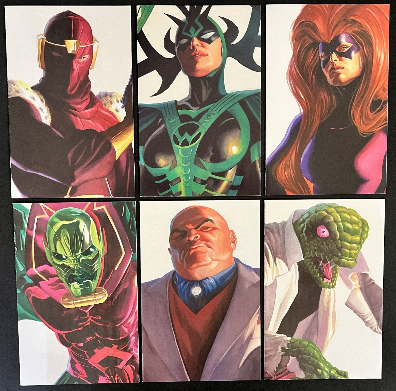 6 Issue Lot: Alex Ross Timeless Variants: Baron Zemo, Hela, Kingpin, Lizard, Etc