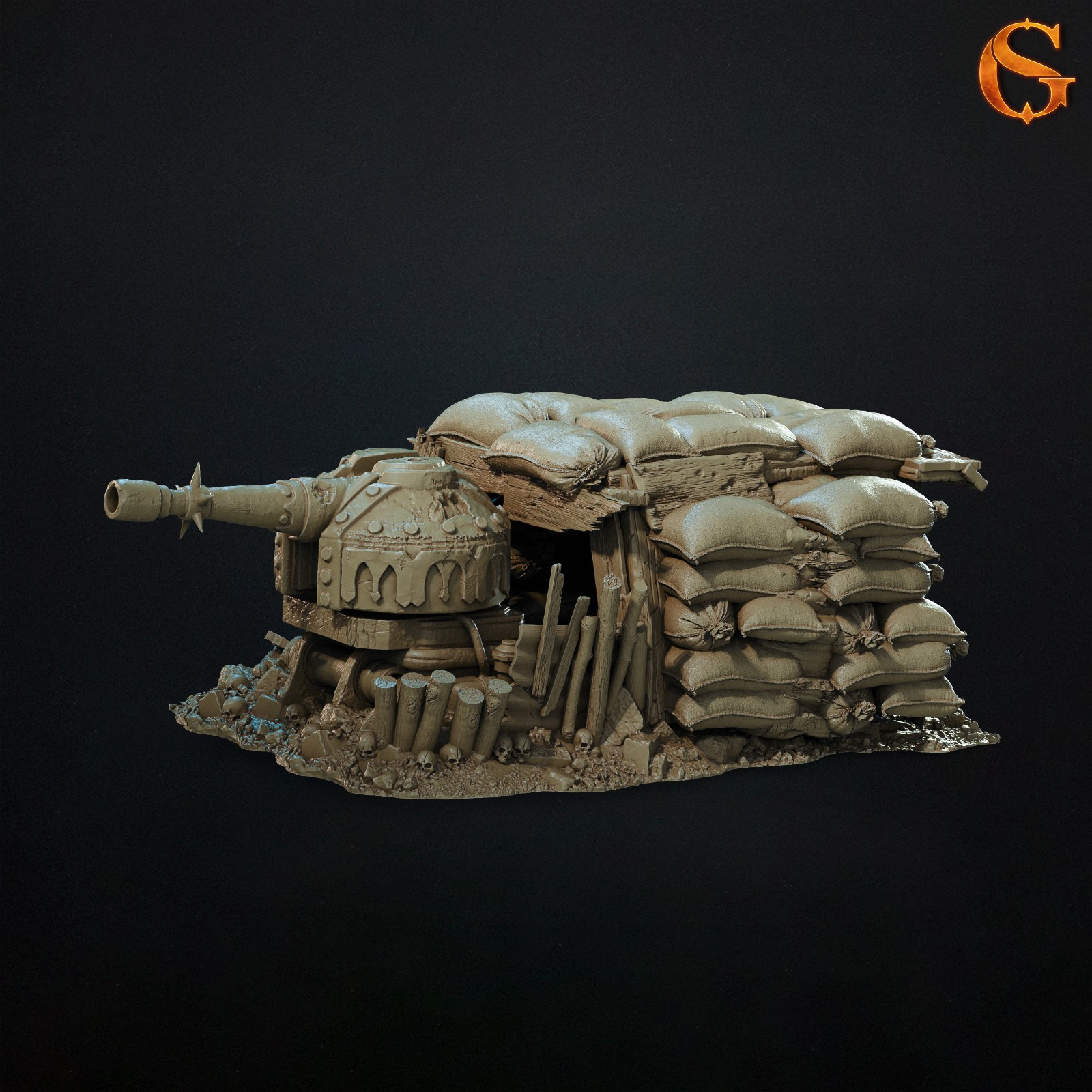 Tabletop Terrain - Wargaming Terrain - Grimdark WW1 Trench Wars - Ruins