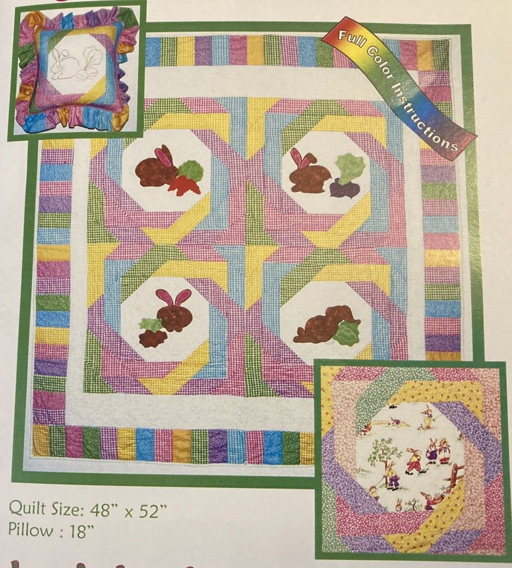 Vtg Rare Tammy Tadd Des. Hare's Looking At You Baby Applique Quilt pattern #110