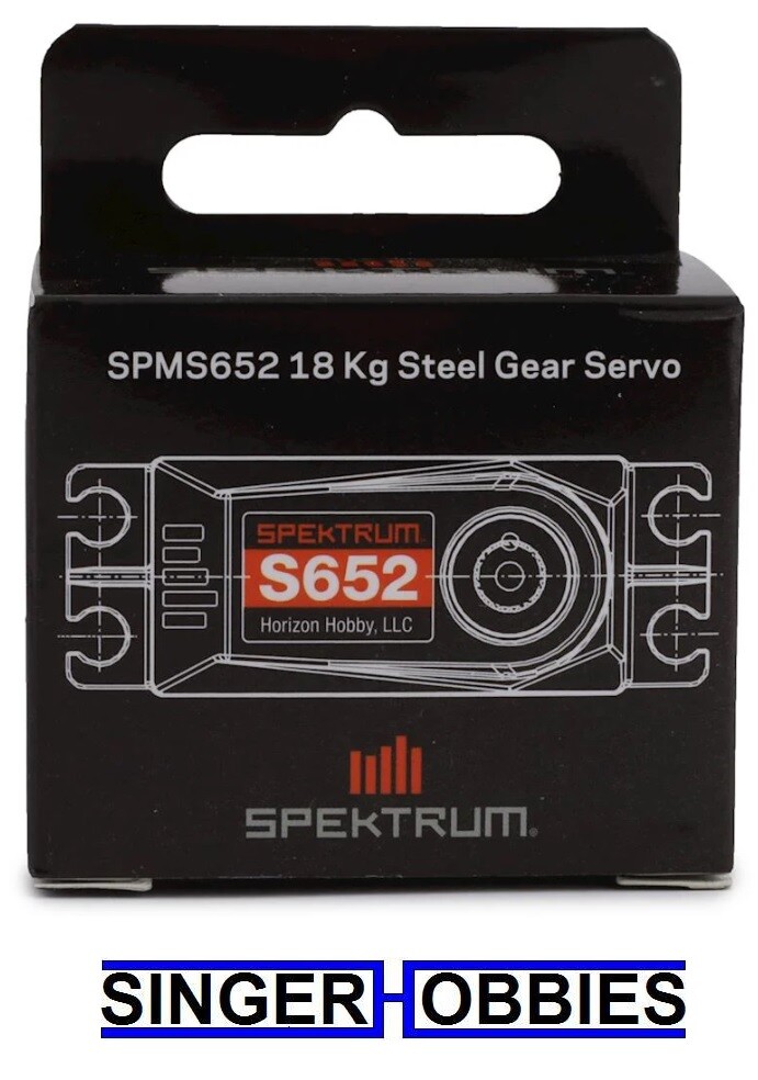 Spektrum RC 18Kg Steel Gear Servo Mojave/Typhon/Kraton/Notorious 6S SPMS652 HH