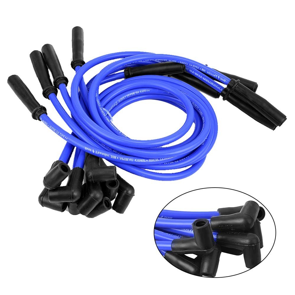 9 Pcs Spark Plug Wire Set 10.5Mm Electronic Ignition Cables for SBC BBC HEI 350