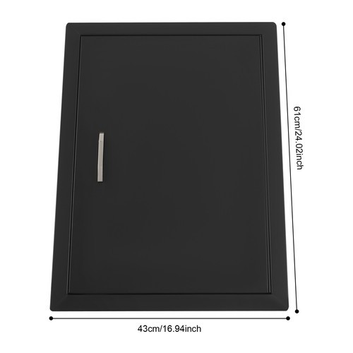 Single BBQ Access Door, Durable Carbon Steel for Outdoor Kitchen