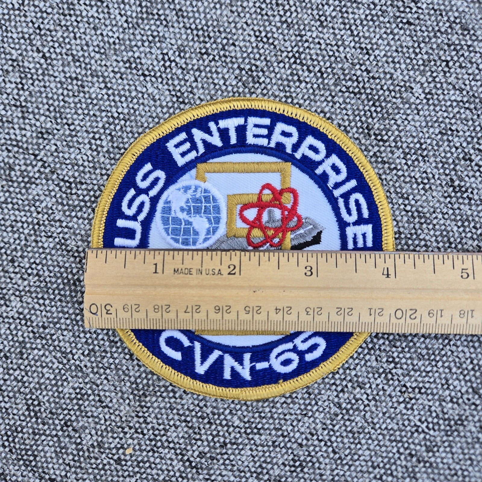 USS Enterprise (CVN-65) 4" Patch USN US Navy (Ship Decommissioned)