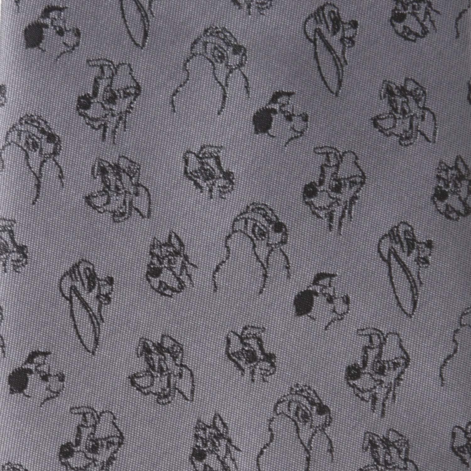 Disney Dogs Gray Men's Tie