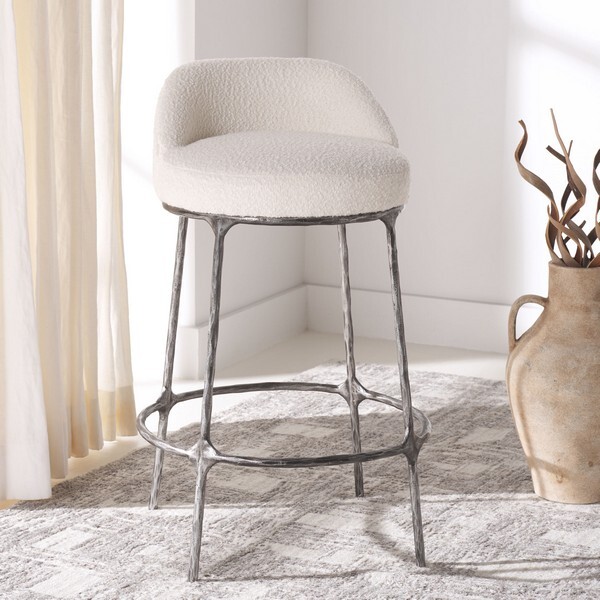 Safavieh WOODSEN BOUCLE COUNTERSTOOL, Reduced Price 2172732347 SFV9524A