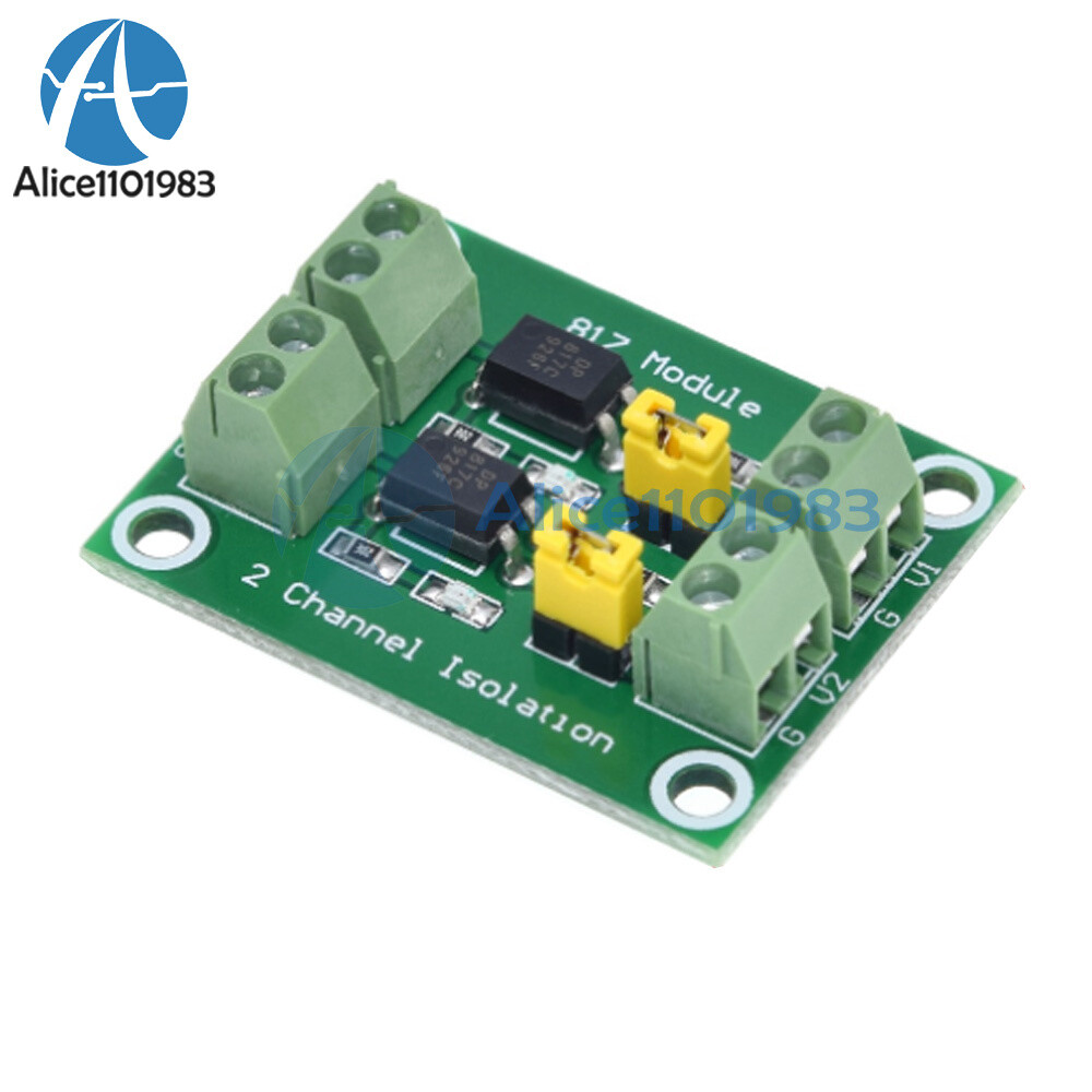 PC817 2-Channel Optocoupler Isolation Board Voltage Converter Adapter Module