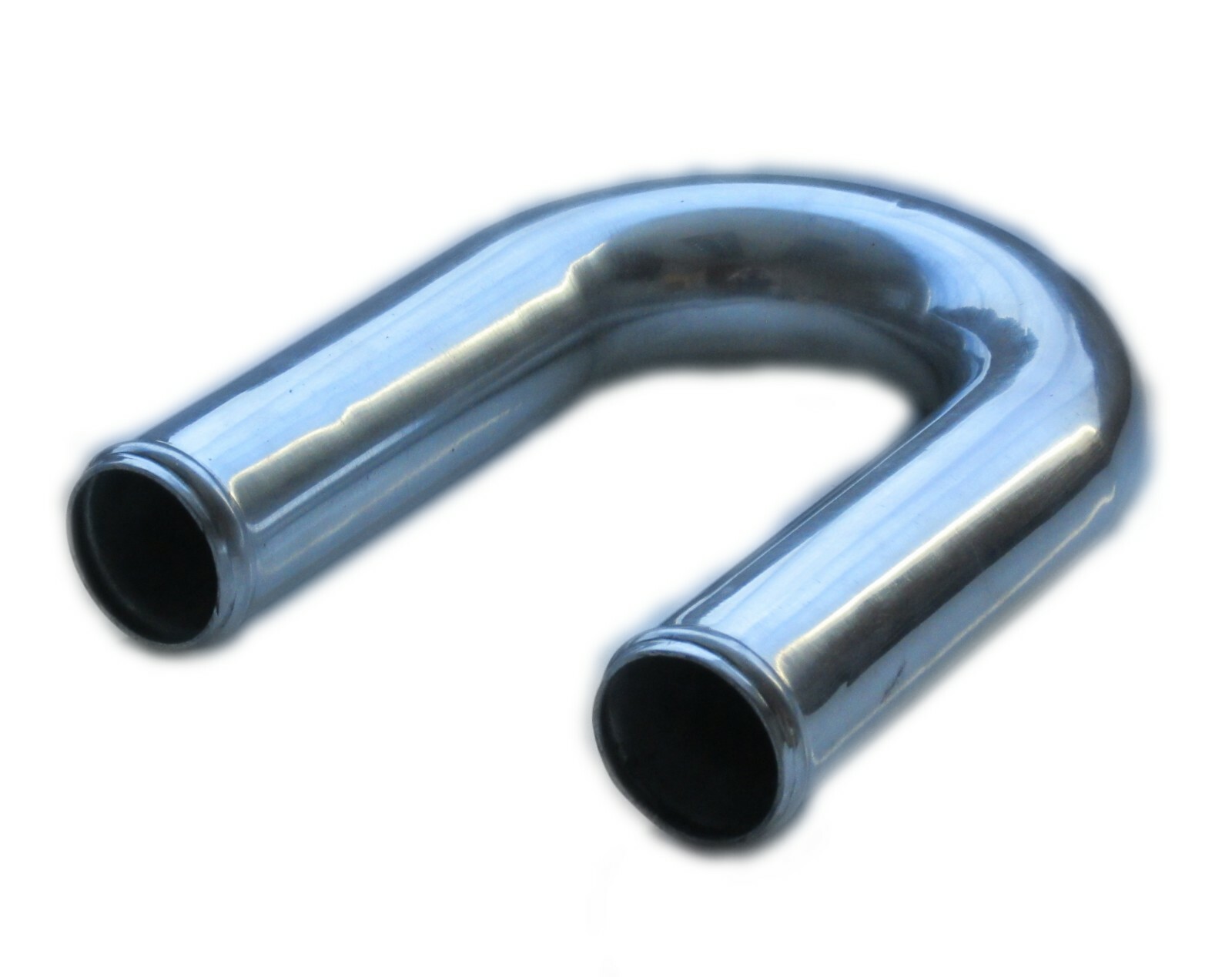 Polished Alloy Induction Pipe 63mm x 180° Degree (Intake) 2.5" Diameter Elbow
