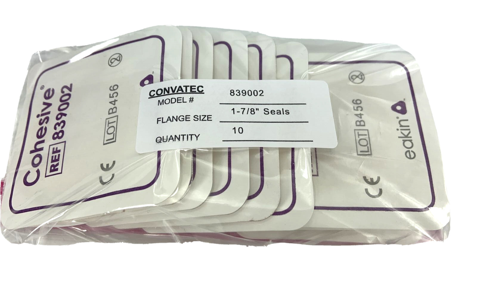 10 Convatec 839002 Eakin Seals 1-7/8" (48mm) In Bag