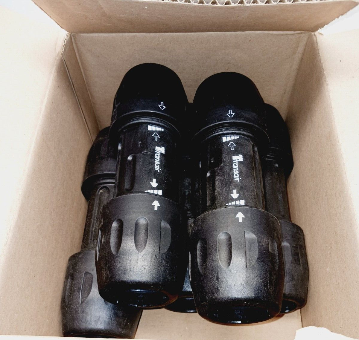5) NEW TRANSAIR PIPE TO PIPE CONNECTOR 1-1/2" UNION  6606-40-00  LOT OF 5