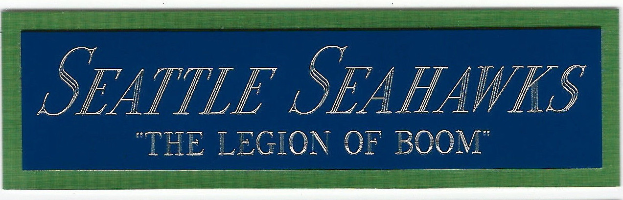 LEGION OF BOOM SEAHAWKS NAMEPLATE AUTOGRAPH Signed FOOTBALL-HELMET-JERSEY-PHOTO
