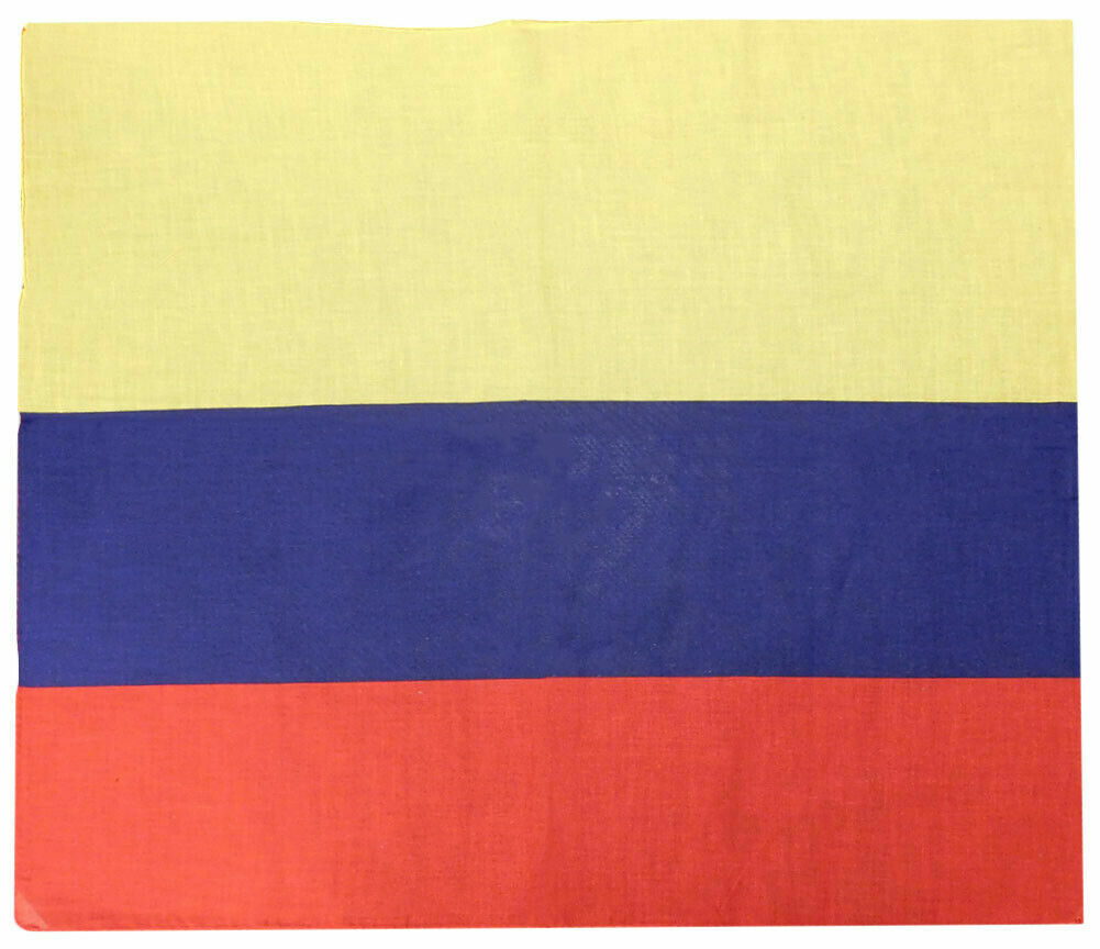 Colombia Country 22"x22" 100% Cotton Bandanna Bandana