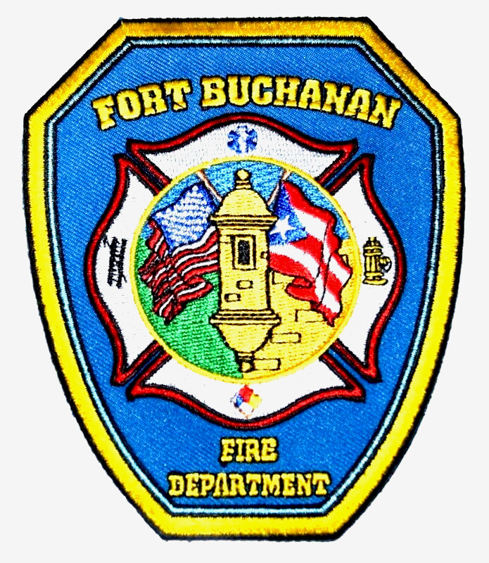 FORT BUCHANAN – FIRE DEPARTMENT – PUERTO RICO US TERRITORY Fire Patch FLAGS