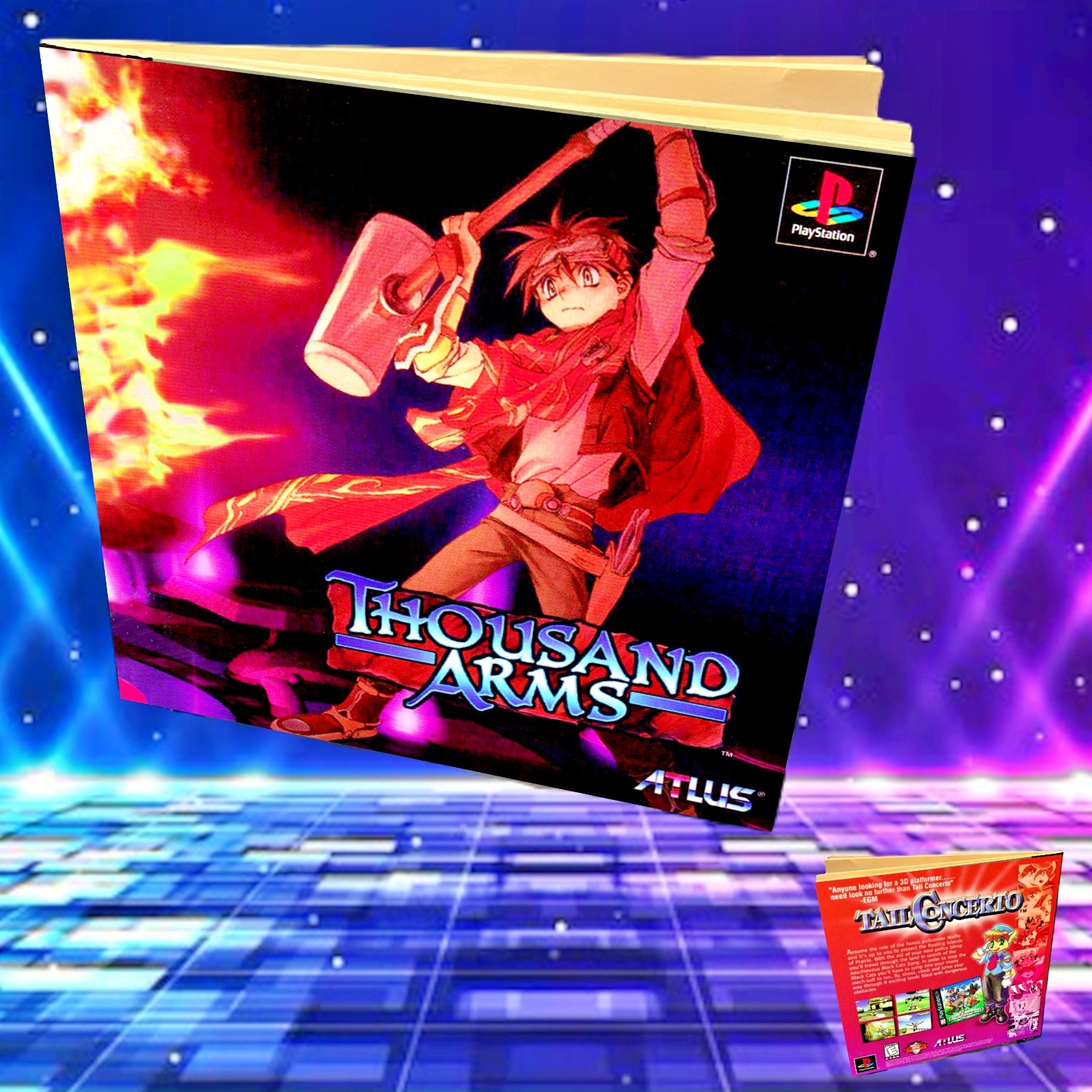 Replacement Manual for - Thousand Arms - Sony PS1 Instruction Booklet