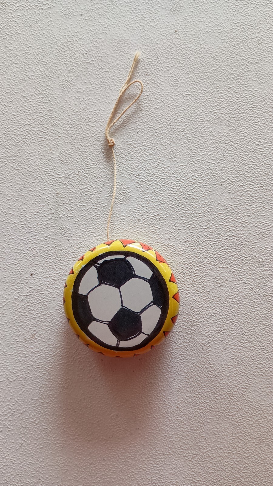 Vintage Soccor Ball Yo Yo Yoyo Black White Kids Toys Hobbies Colletables