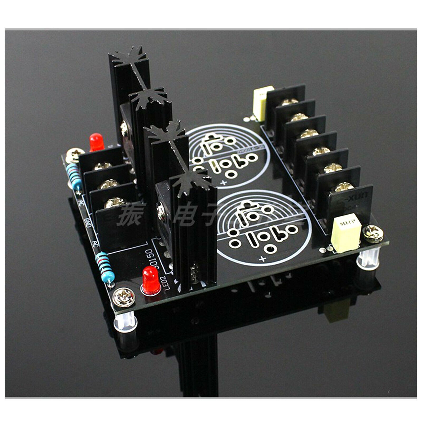 2-capacitor 120A solder type Schottky rectifier filter power supply board PCB