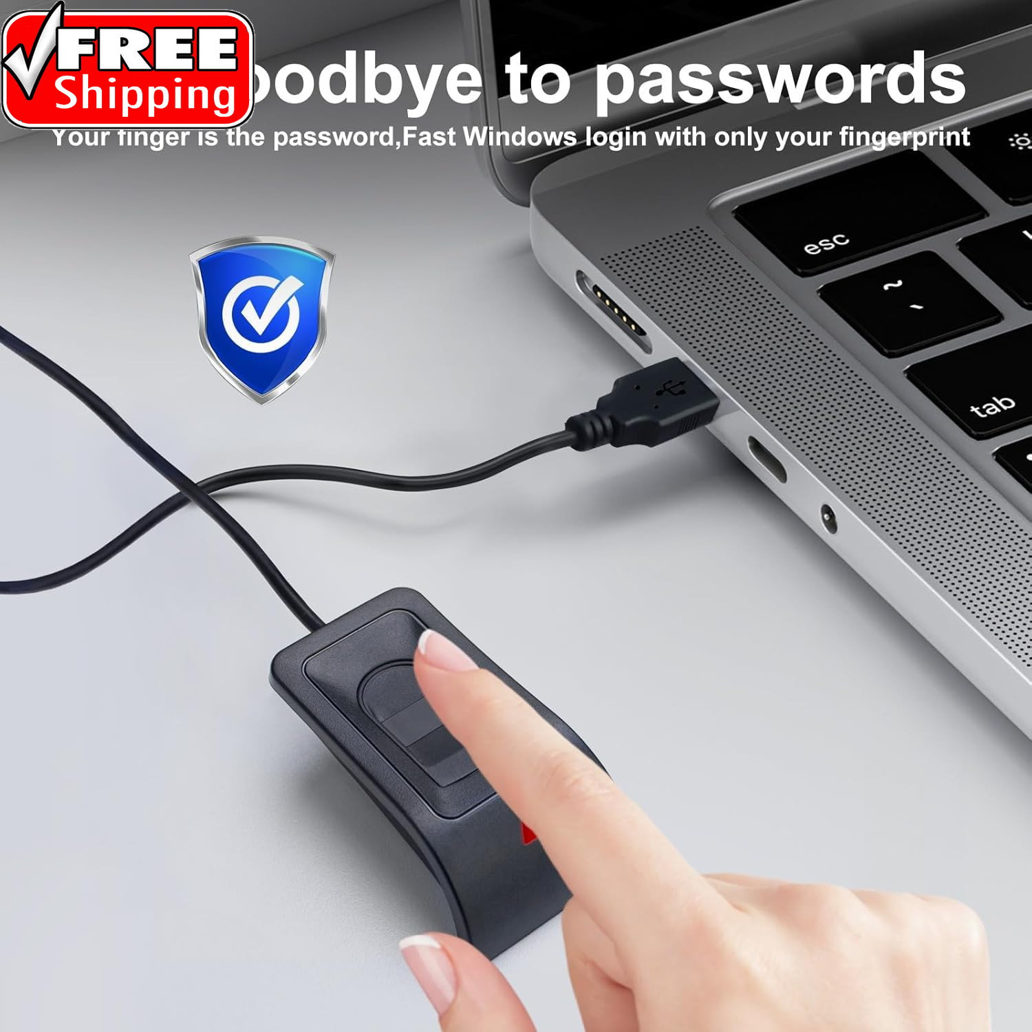 USB Finger print Reader Finger print for Windows10/11, Windows Hello Automatic D